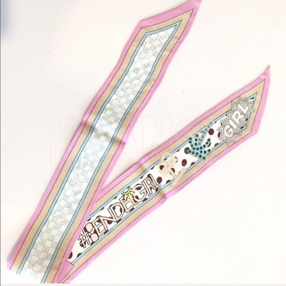 NWOT Henri Bendel Ice cream Influencer Twilly Flaw - Picture 4 of 4